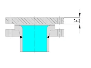 유리 라이닝 블라인드 플랜지