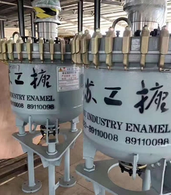 유리 라이닝 평면 커버 반응기