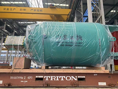 고객에게 배송된 유리 라인 장비