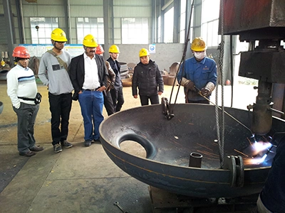 워크숍을 방문한 인도 고객들