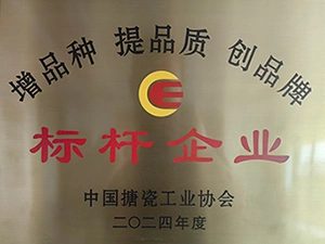 중국 에나멜 산업 협회 인증 모범 기업